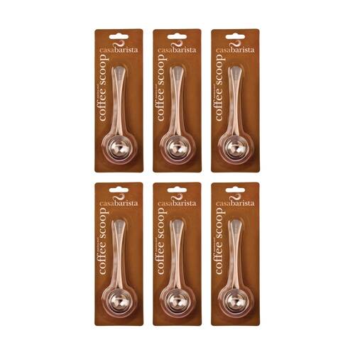 6PK Casabarista Stainless Steel Coffee Measure Spoon 15ml W/ Long Handle