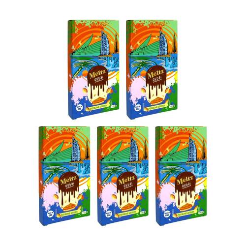 5PK Meltz Dubai Chocolate Block Pistachio & Vanilla Knafeh Flavoured 145g