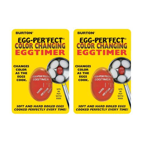 2PK Burton Cooking Tools Egg-Per'fect Colour Changing Heat Sensitive Egg Timer