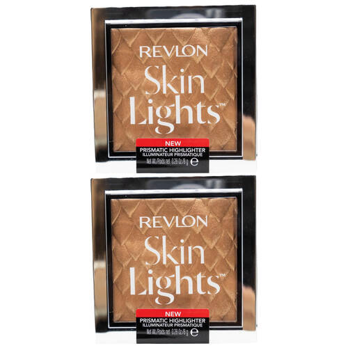 2PK Revlon Powder Highlighter Skin Lights Twilight Gleam 202 8g