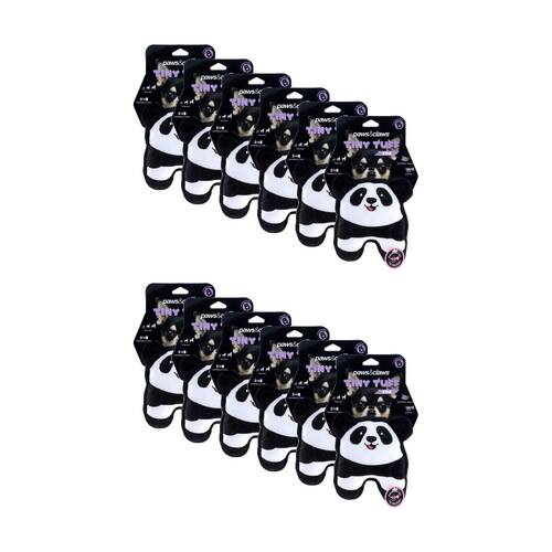 12x Paws And Claws Tiny Tuff Plush Squeaky Animals Pet Dog Chew/Cuddle Toy Assorted