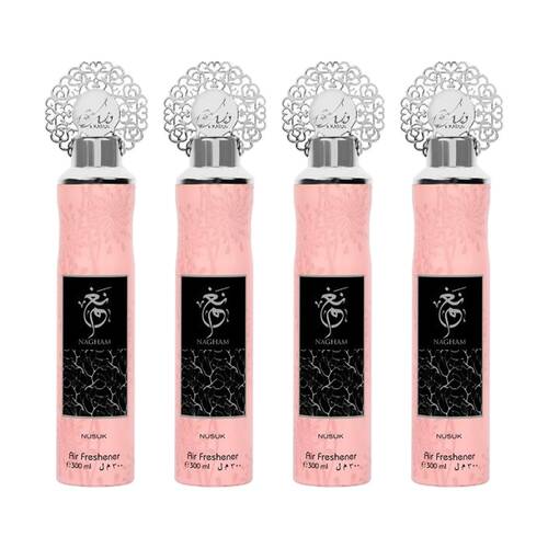 4PK Nusuk Nagham Fragrance Air Freshener Odour Eliminator 300mL