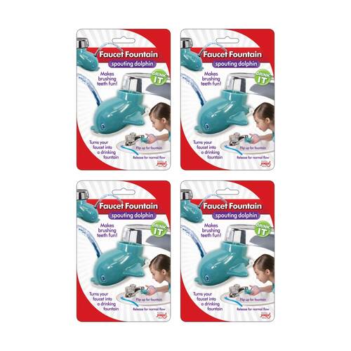4PK Jokari Dolphin Faucet Fountain Fun Kids Water Tap Attachment