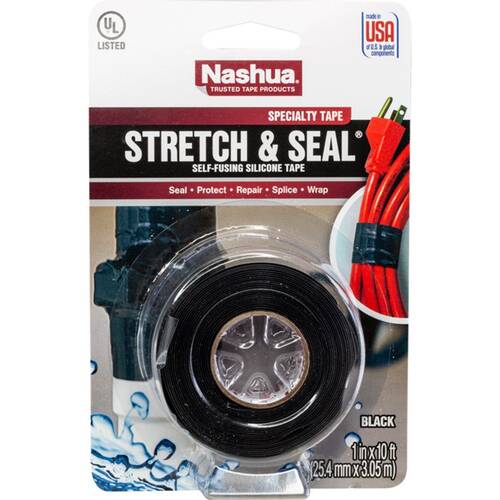 Nashua 3M Stretch & Seal Silicon Tape Amalgamating Repair Black
