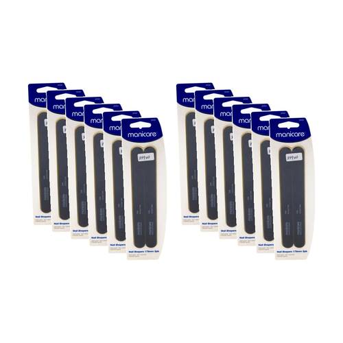 12x 2pc Manicare Nail Shapers Fine Extra Professional Quality Product 175mm