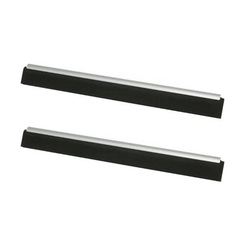 2PK Edco Flexible Double Sided Neoprene Blade Floor Squeegee Refill Black 75cm