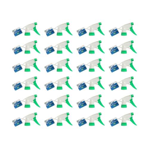 24PK Edco Adjustable Setting 257mm Stem Spray Trigger For Use With 500ml Green