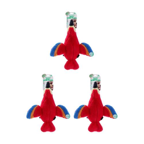 3x Paws And Claws Plush Honking Birds Pet Dog Chew/Cuddle Squeaker Toy Assorted