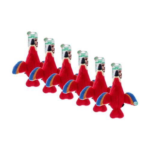 6x Paws And Claws Plush Honking Birds Pet Dog Chew/Cuddle Squeaker Toy Assorted