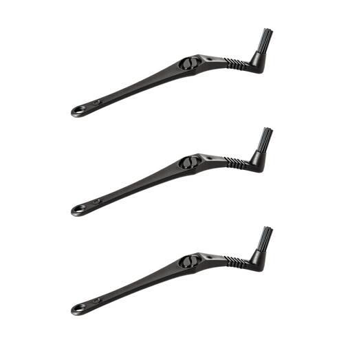 3PK Crema Pro Group Head Brush Coffee Machine Cleaning Tool Black