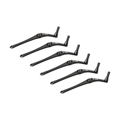6PK Crema Pro Group Head Brush Coffee Machine Cleaning Tool Black