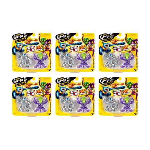 6x 2pc Heroes Of Goo Jit Zu S11 Minis Versus Figures Asstd 4y+