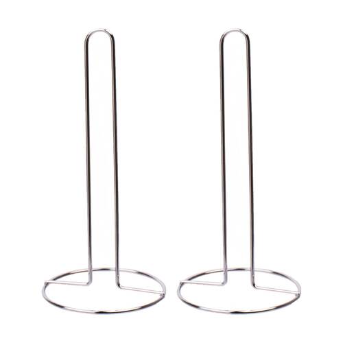 2PK Entree Paper Towel Holder Kitchen Bathroom Accessory Chrome 28.5cm