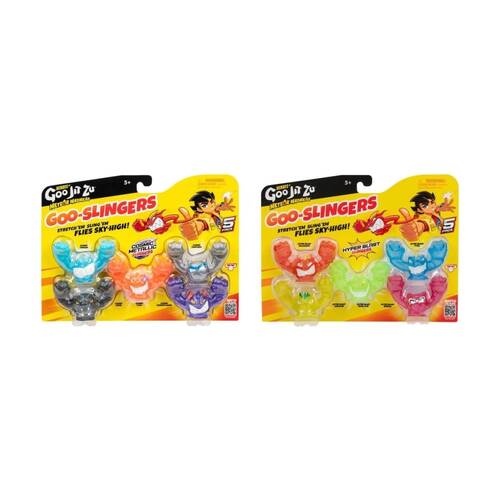 2x 5pc Heroes Of Goo Jit Zu Meteor Madness Goo-Slingers Asstd