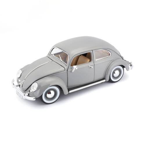 Bburago 1955 Volkswagen Beetle Model Car Collectible Diecast Toy Replica Grey
