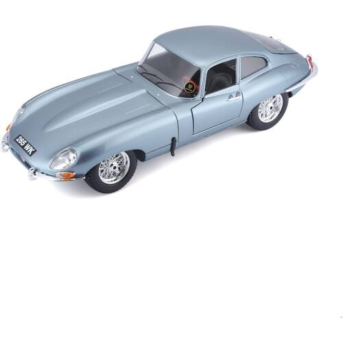 Bburago 1 18 1963 Jaguar E-Type Coupe Metallic Model Car Blue 75cm
