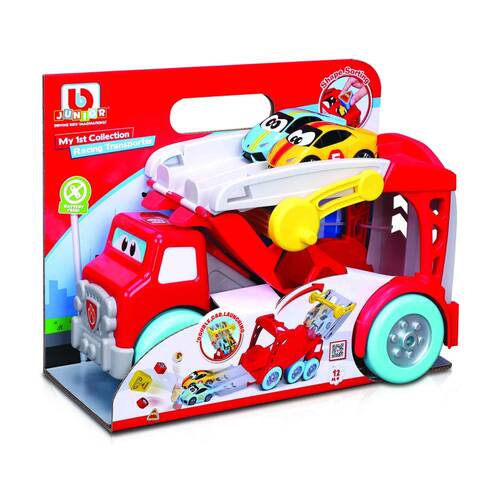 BBJunior Racing Transporter With 2 Cars Shape Sorter Kids Toy 12m+