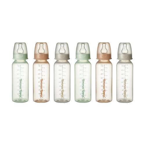 2x 3pc Tommee Tippee Natural Start Narrow Neck Baby Feeding Bottle Set 250ml