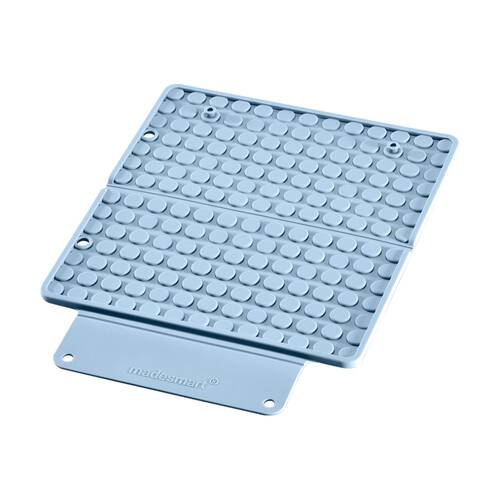 Madesmart Portable Styling Heat Mat W/ Snap Closure Blue 25.4x20.5cm