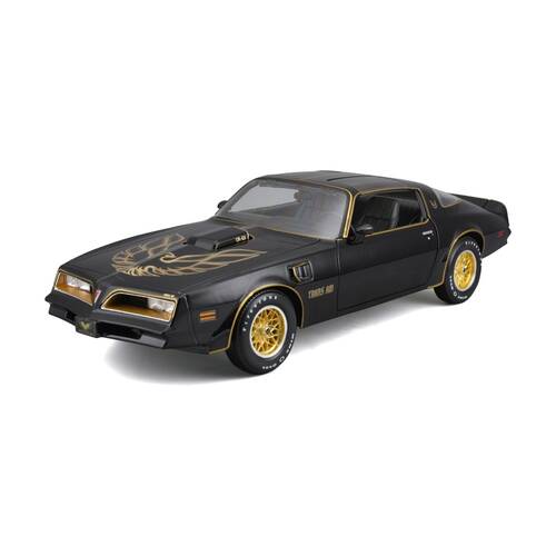 Maisto Model Car 1978 Pontiac Firebird Trans Am Replica Metallic Black