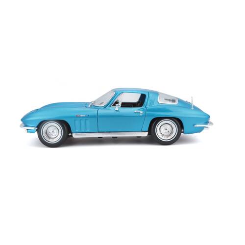Maisto 1965 Chevrolet Corvette Coup? Diecast Model Car Collectible Blue