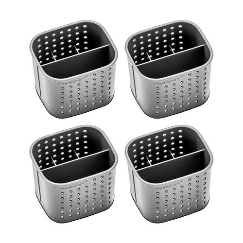 4PK Madesmart Pocket Sink Station Ventilated Detachable Kitchen Drain Base Grey