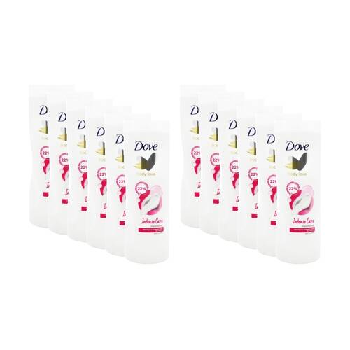 12PK Dove Body Love Intense Care Lotion Panthenol Protect Strengthen 400mL