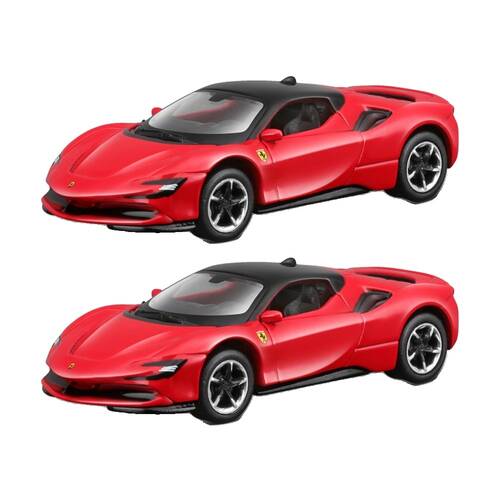 2x 2pc Maisto Speed Icon SF90 Stradale Diecast Model Set Collectible Toys