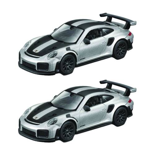 2x 2pc Maisto Speed Icon Porsche 911 GT2 RS Diecast Model Car Set