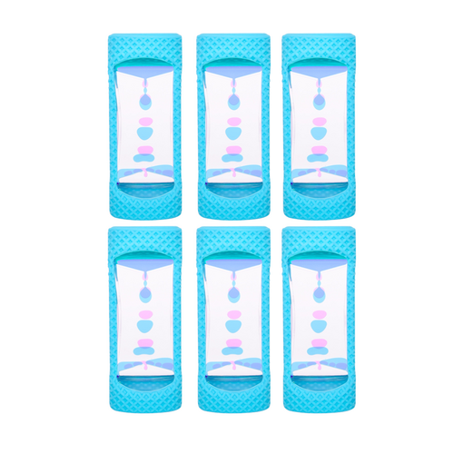 6PK Impulse Toymendous Liquid Timer Visual Sensory Play Toy W/ Silicone Case 3y+
