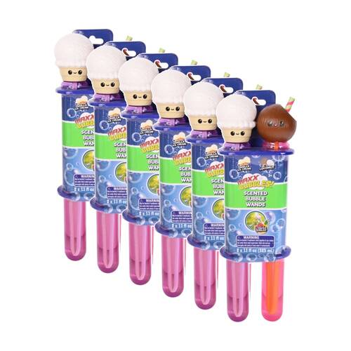 6x 2pc Maxx Bubbles Scented Jumbo Bubble Wands 325ml Ice Cream & Coconnut