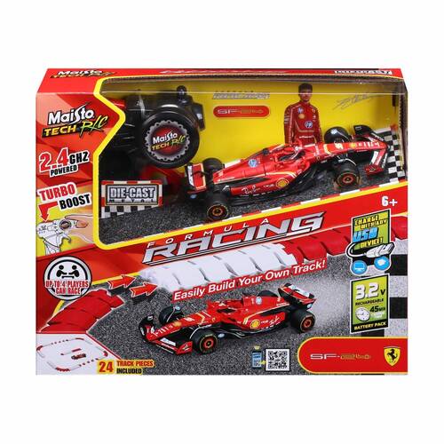 Maisto Diecast F-1 Model 2024 Ferrari SF-24 Racing Track Leclerc 16