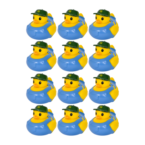 12PK Impulse Cowboy & Farmer John Deere Rubber Bath Duck Play Toy 4m+ Assorted