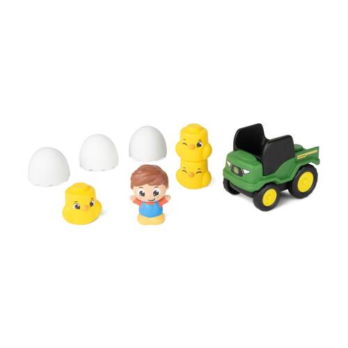10pc John Deere Build-A-Buddy Stackers 10 Piece JD Chick Set Toy For Kids 12 Months Plus.