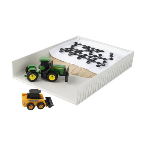 John Deere Silage Bunker Set Farm Toy Vehicle Playset Suitable For Kids 3y+