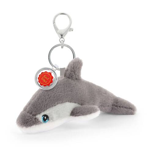 Keeleco Recycled Material Plush Toy Bag Charm Keychain Accessory Dolphin