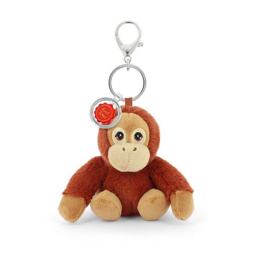 Keeleco Recycled Material Plush Toy Bag Charm Keychain Accessory Orangutan