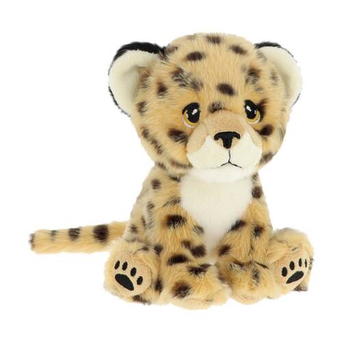 Keeleco 100% Recycled Material Weighted Delux Animal Plush Toy Cheetah