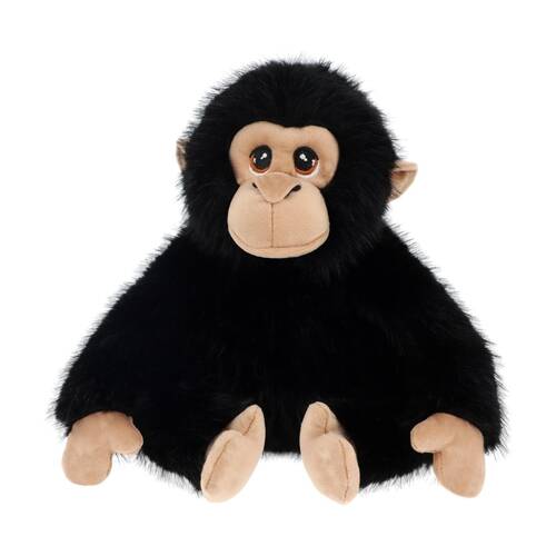 Keeleco Delux Plush Toy Soft Black/Beige Cuddly Stuffed Animal Chimp