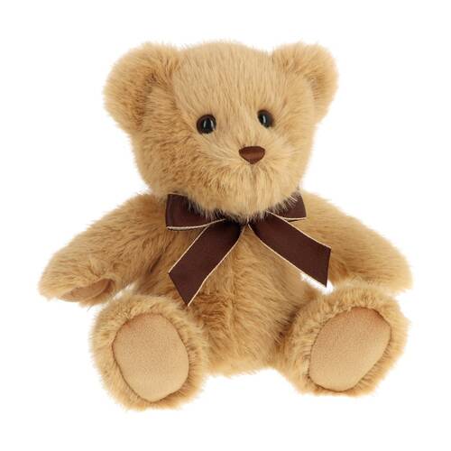 Keeleco Sherwood Plush Soft Toy Eco-Friendly Brown Ribbon Teddy Beady