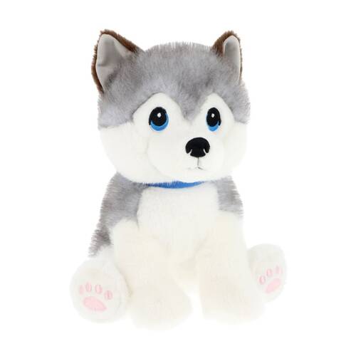 Keeleco Puppy Love Plush Soft Toy Eco-Friendly Huggable Animal Husky