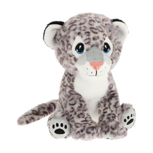 Keeleco Delux Plush Toy Soft Huggable Stuffed Animal Grey Snow Leopard