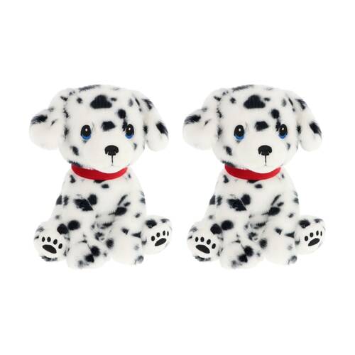 2x Keeleco Puppy Love Plush Toy 100% Recycled Stuffed Animal Dalmation