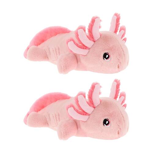 2x Keeleco Plush Toy Eco Friendly Soft Huggable Animal Axolotl