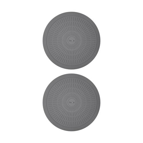 2PK Tovolo Silicone Non-Slip Heat Resistant Microwave Mat Charcoal 30.5cm Dia