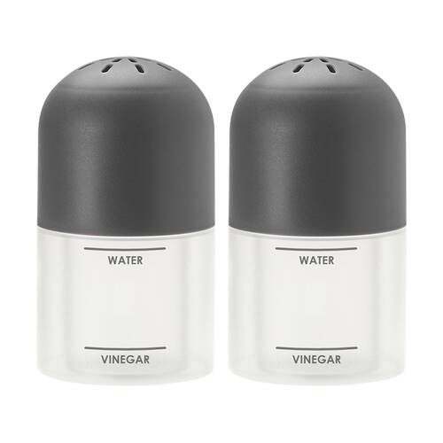 2PK Tovolo Vented Lid Microwave Steam Cleaner Kitchen Tool Charcoal