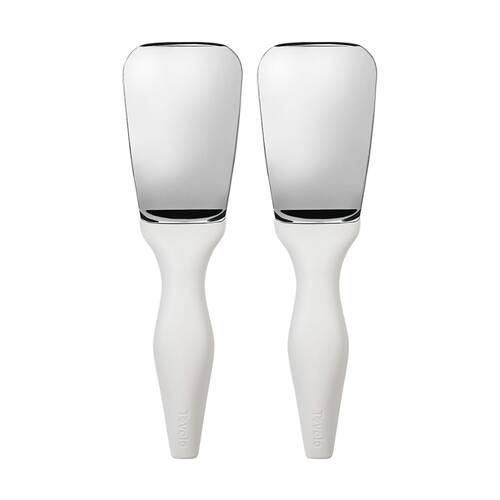 2PK Tovolo Tilt-Up Ice Cream Spade W/ Built-In Feet & Ergonomic Handle White