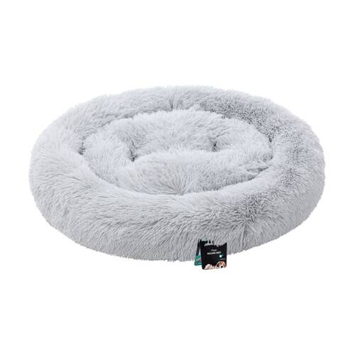 Paws And Claws Washable Round Plush Pet Dog Bed Large 75x75x17cm Assorted