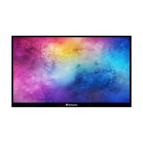 VERBATIM Portable Touchscreen Monitor Full HD 1080p USB-C/HDMI 14 inch Metal
