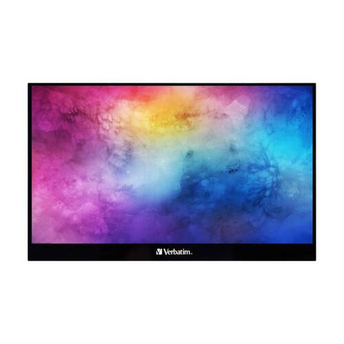 VERBATIM Portable Touchscreen Monitor Full HD 1080p USB-C/HDMI 17.3 inch Metal